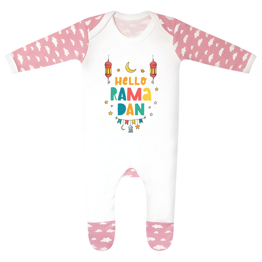 Classic Baby Cloud Sleepsuit - Hello Ramadan