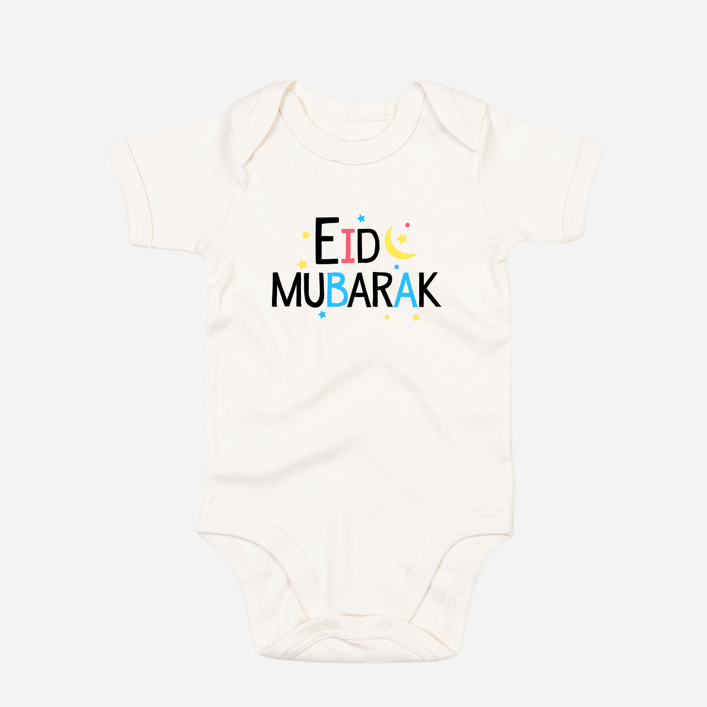 Organic Baby Bodysuit - Playful Colours