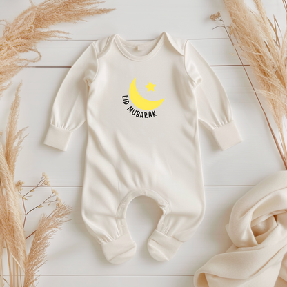 Baby Organic Sleepsuit - Crescent Glow