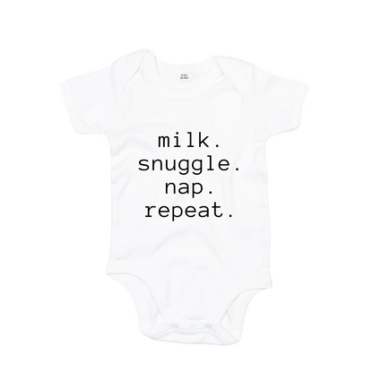 Baby Bodysuit - Milk, Snuggle, Nap, Repeat