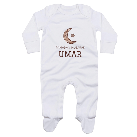 Classic Baby Sleepsuit - Ramadan Mosaic Moon