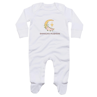 Classic Baby Sleepsuit - Ramadan Floral Moon