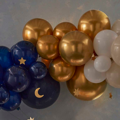 Navy, Gold & Cream Balloon Arch Kit