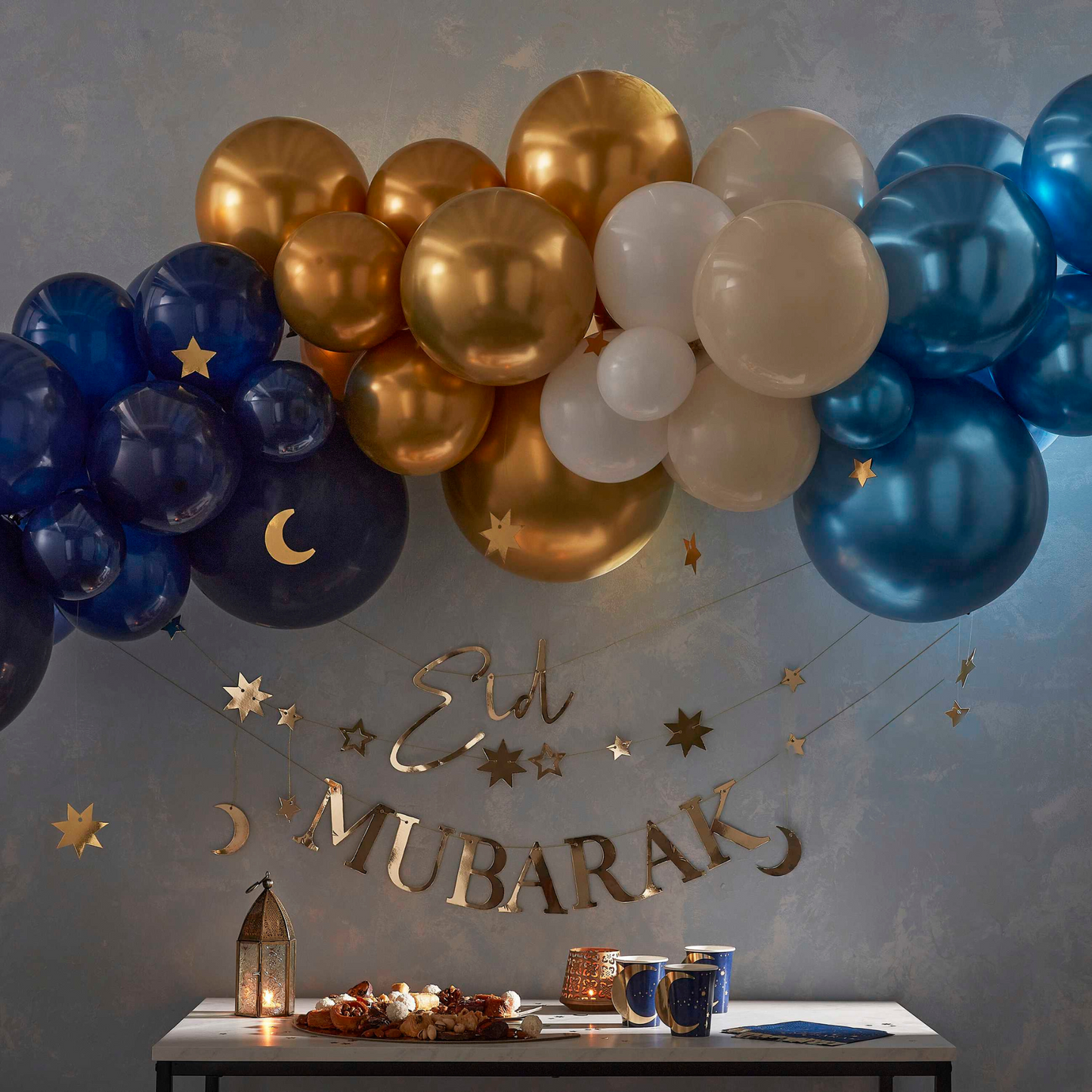 Navy, Gold & Cream Balloon Arch Kit