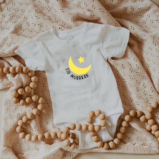 Organic Baby Bodysuit - Crescent Glow