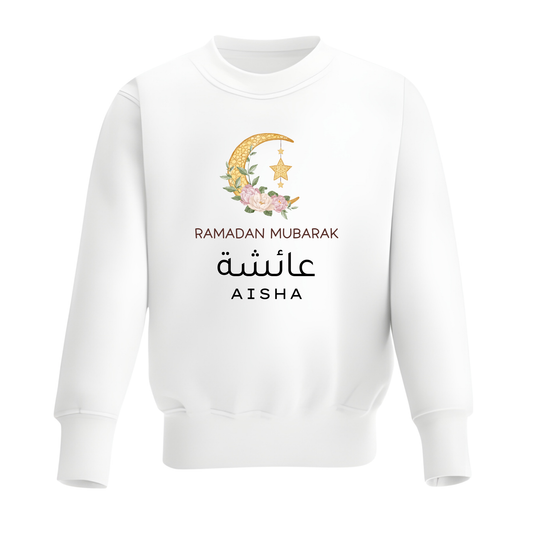 Classic Baby & Kids Sweatshirt - Ramadan Floral Moon