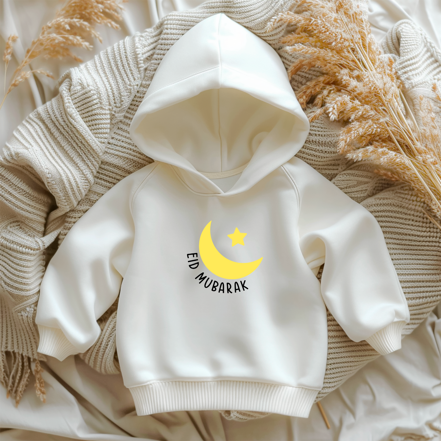 Organic Baby Hooded Sweatshirt - Crescent Glow