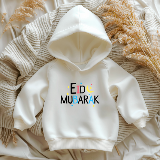 Organic Baby Hooded Sweatshirt - Playful Colours