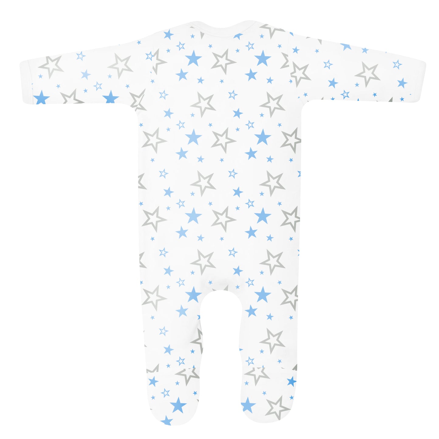 Classic Baby Stars Sleepsuit - Personalised