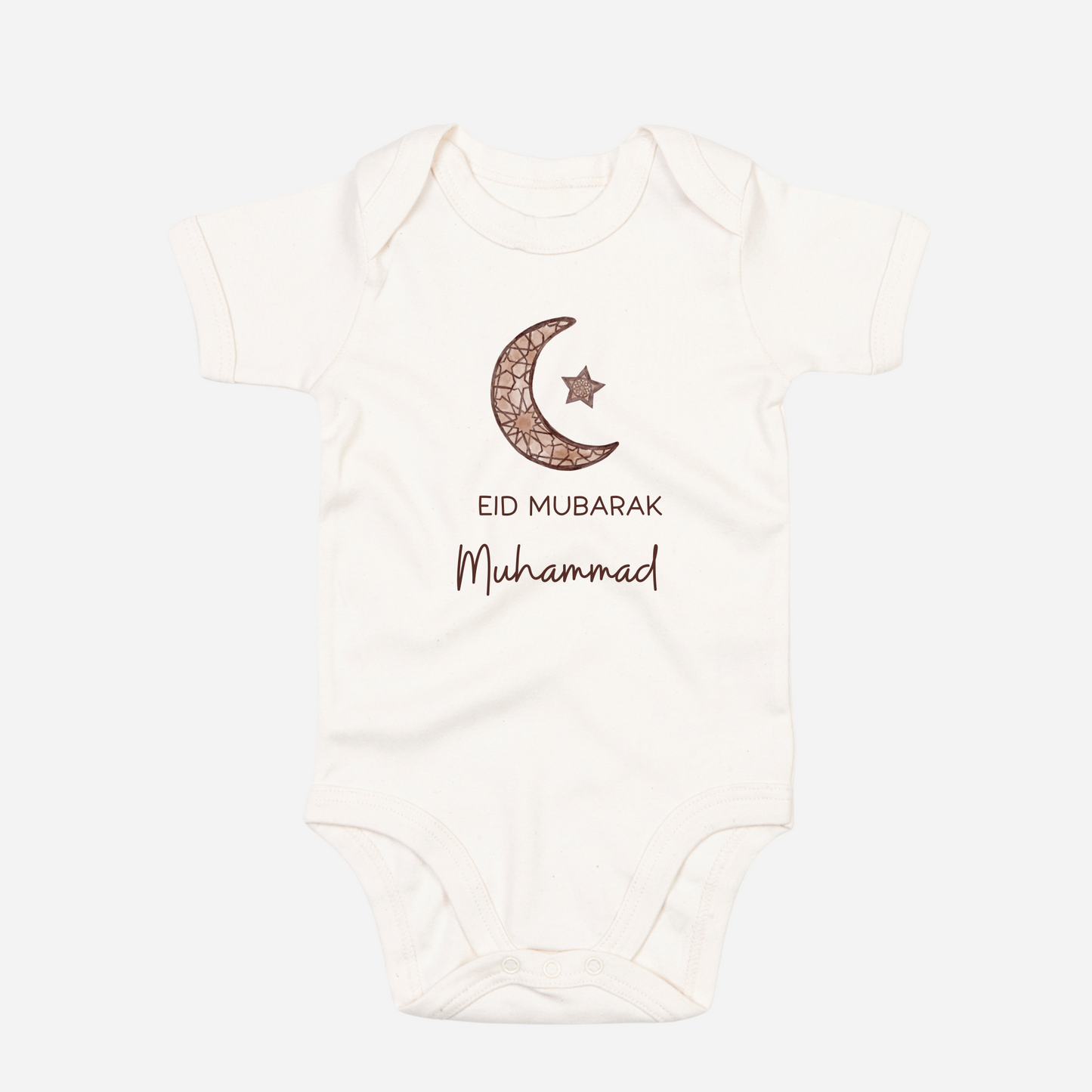 Organic Baby Bodysuit - Eid Mosaic Moon