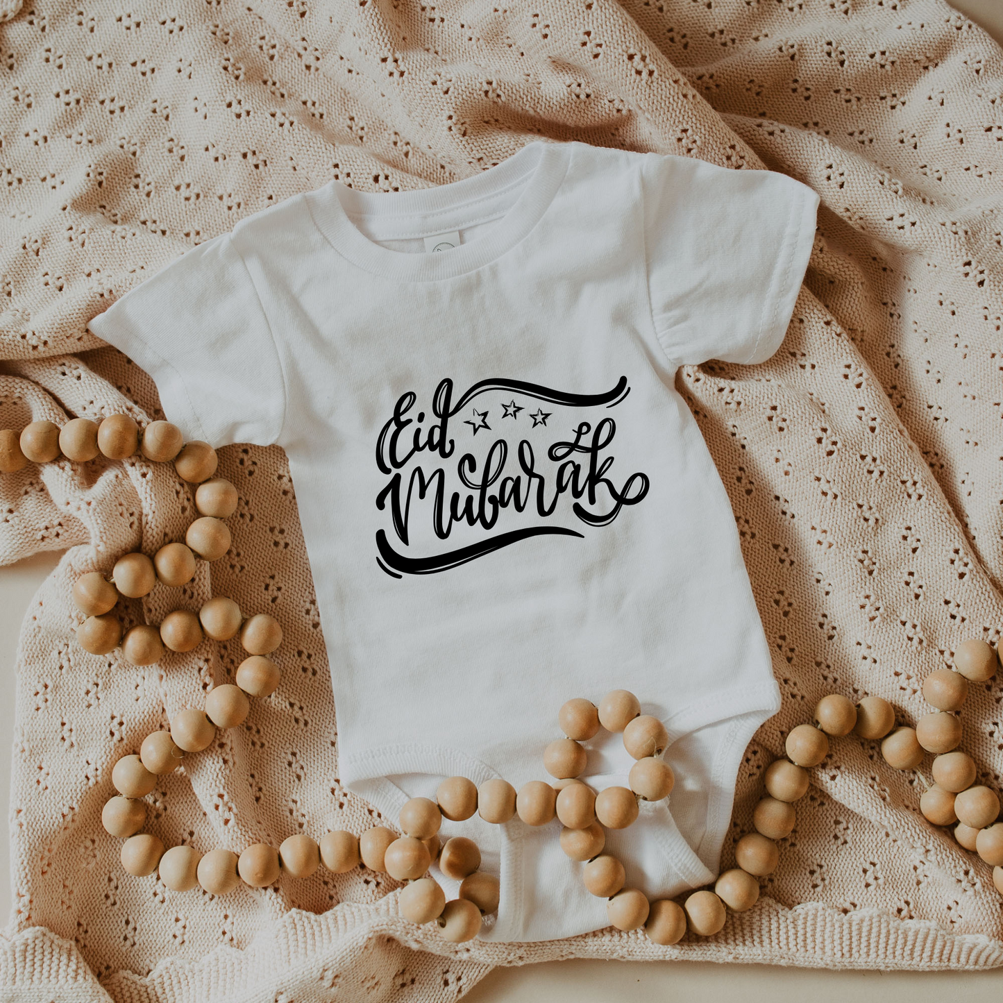 Organic Baby Bodysuit - Eid Swirls