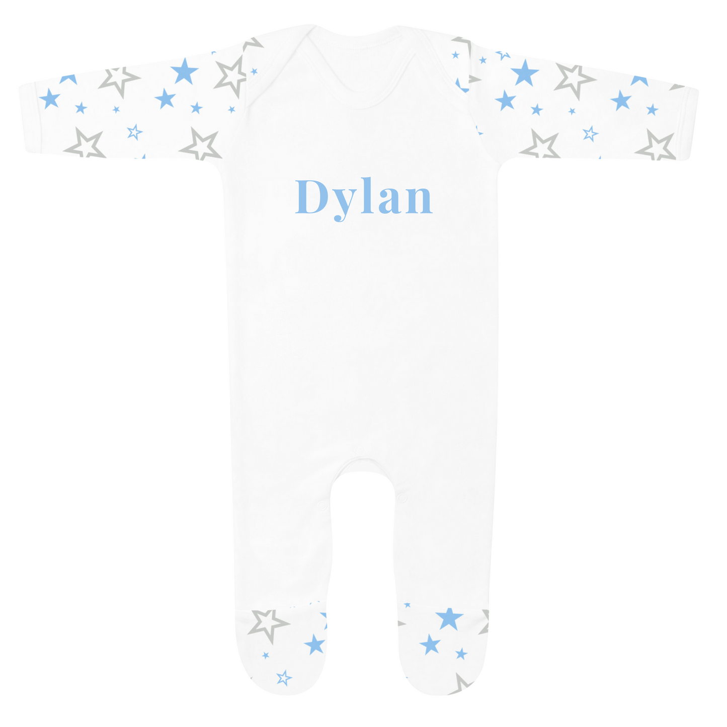 Classic Baby Cloud Sleepsuit - Personalised