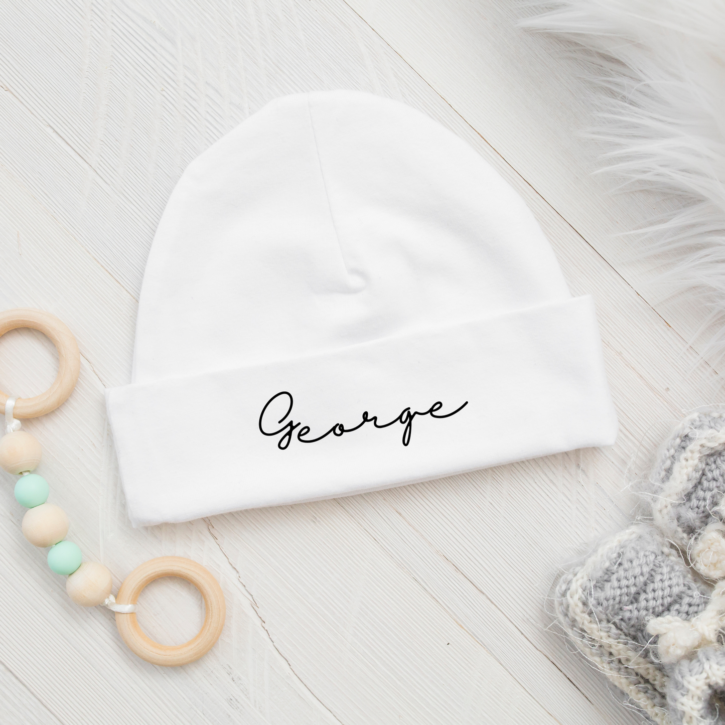 Classic Baby Beanie Hat - Personalised