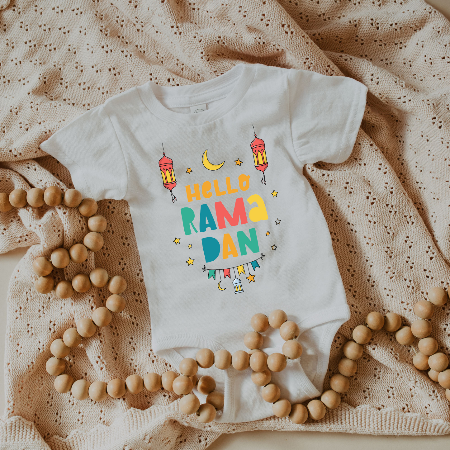 Organic Baby Bodysuit - Hello Ramadan