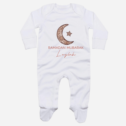 Baby Organic Sleepsuit - Mosaic Moon