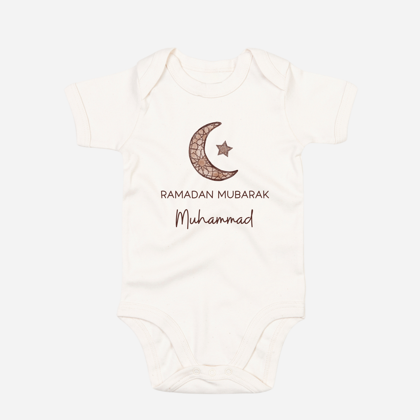 Organic Baby Bodysuit - Ramadan Mosaic Moon