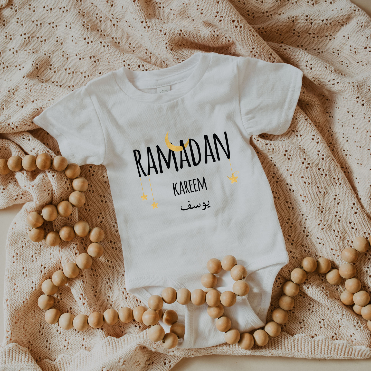 Organic Baby Bodysuit - Ramadan Crescent