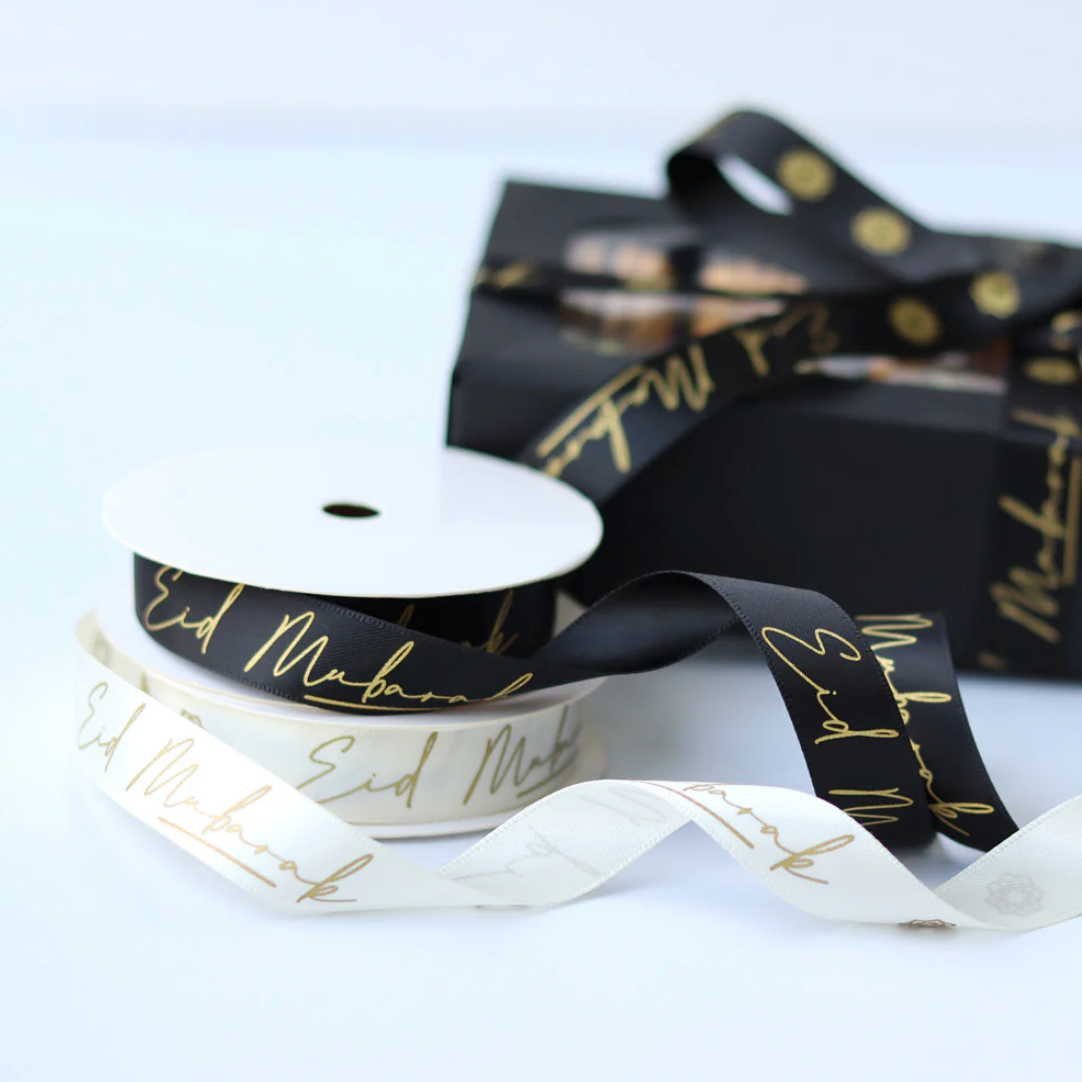 Eid Mubarak Satin Ribbon - 10 Metre