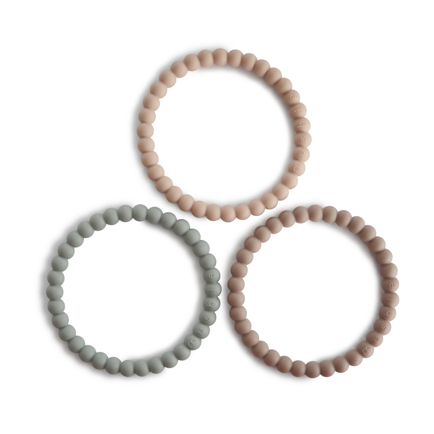 Silicone Pearl Bracelet Teether - Pack of 3