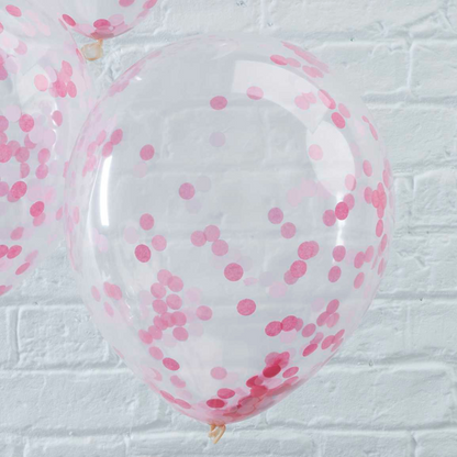 Pink Confetti Balloons