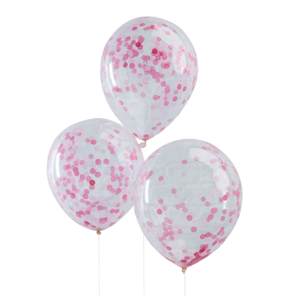 Pink Confetti Balloons