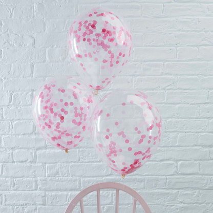 Pink Confetti Balloons