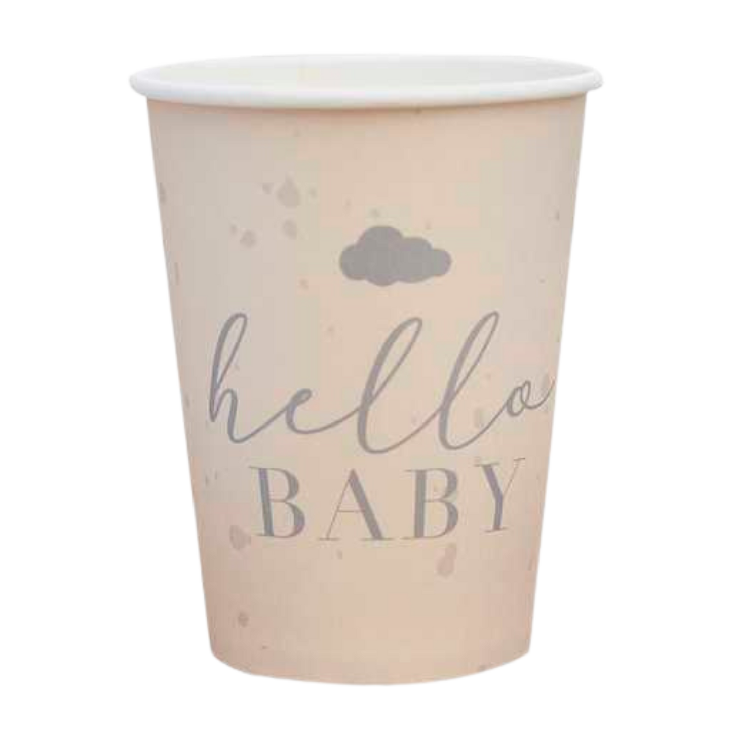 Hello Baby Neutral Baby Shower Cups