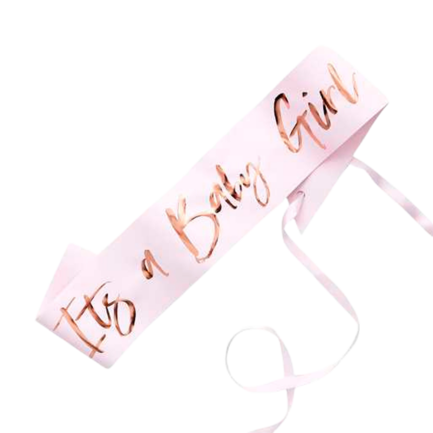 It's a Baby Girl Pink Baby Shower Sash