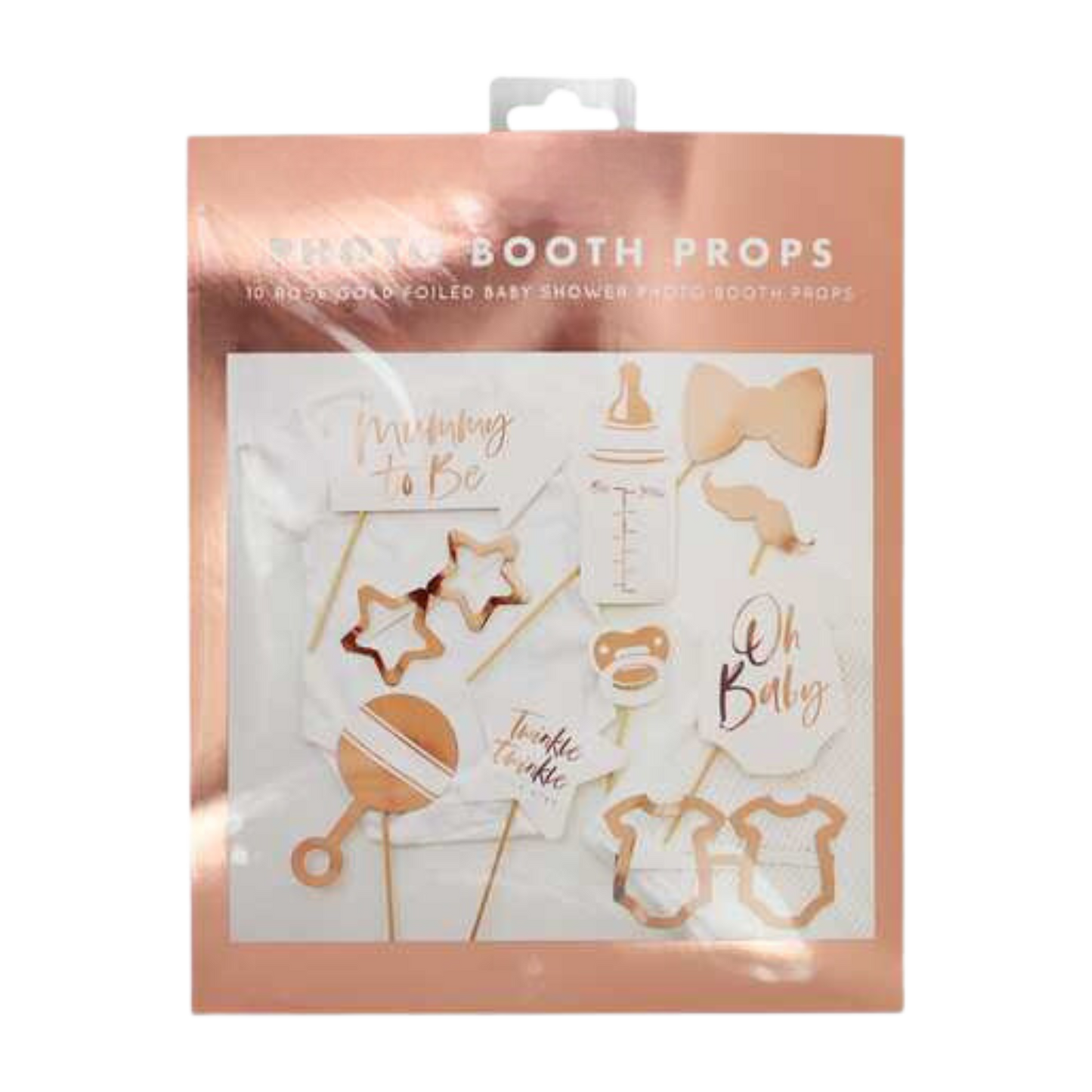 Rose Gold Baby Shower Photo Booth Props