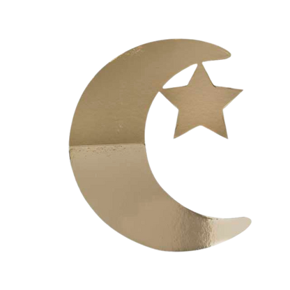 Gold Crescent Moon and Star Grazing Board