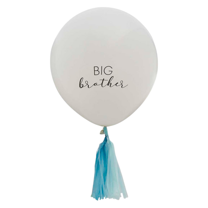 Big Brother Balloon with Blue Tassels