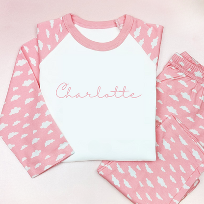 Baby & Kids Cloud Pyjamas Set - Personalised