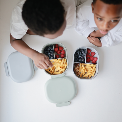 Mushie Lunchbox with Fork & Spoon Set