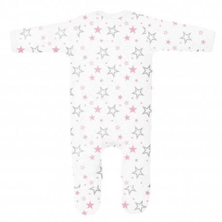 Classic Baby Stars Sleepsuit - Personalised