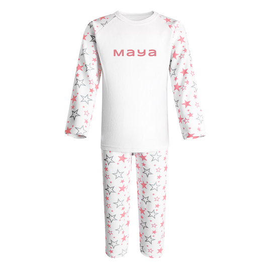 Baby & Kids Stars Pyjamas Set - Personalised