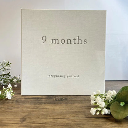 Linen Pregnancy Journal - 9 Months