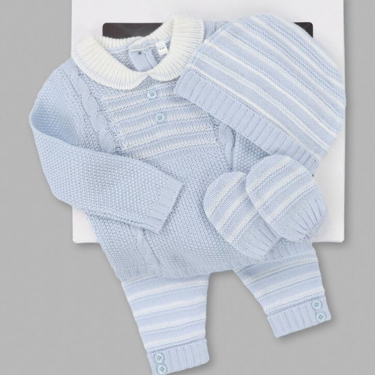 6 Piece Stripe Baby Gift Set