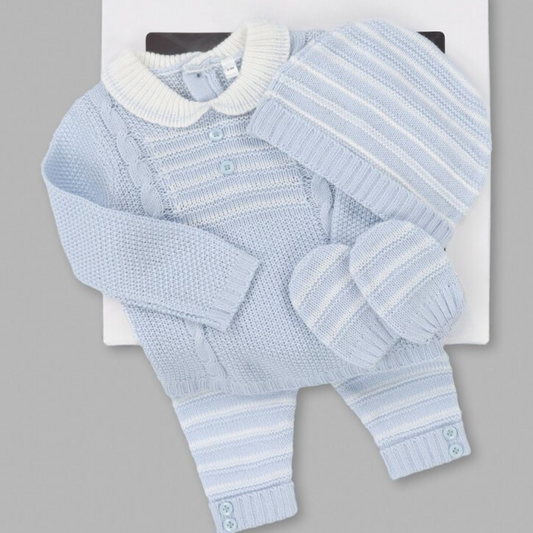 6 Piece Stripe Baby Gift Set