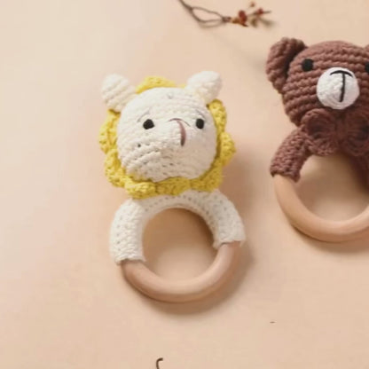 Animal Crochet Rattle Toy