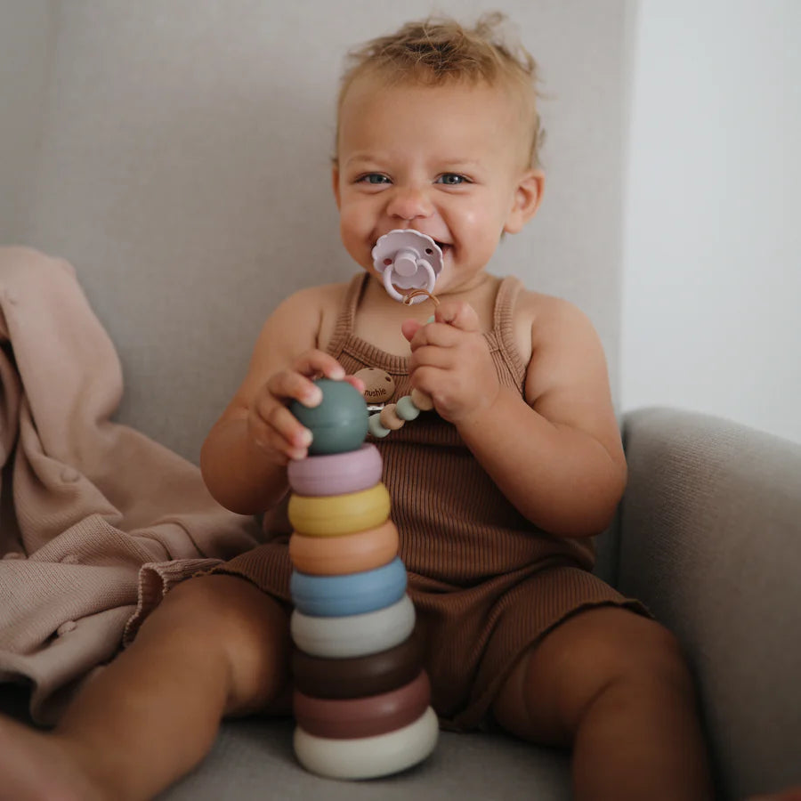 Mushie Stacking Rings Toy